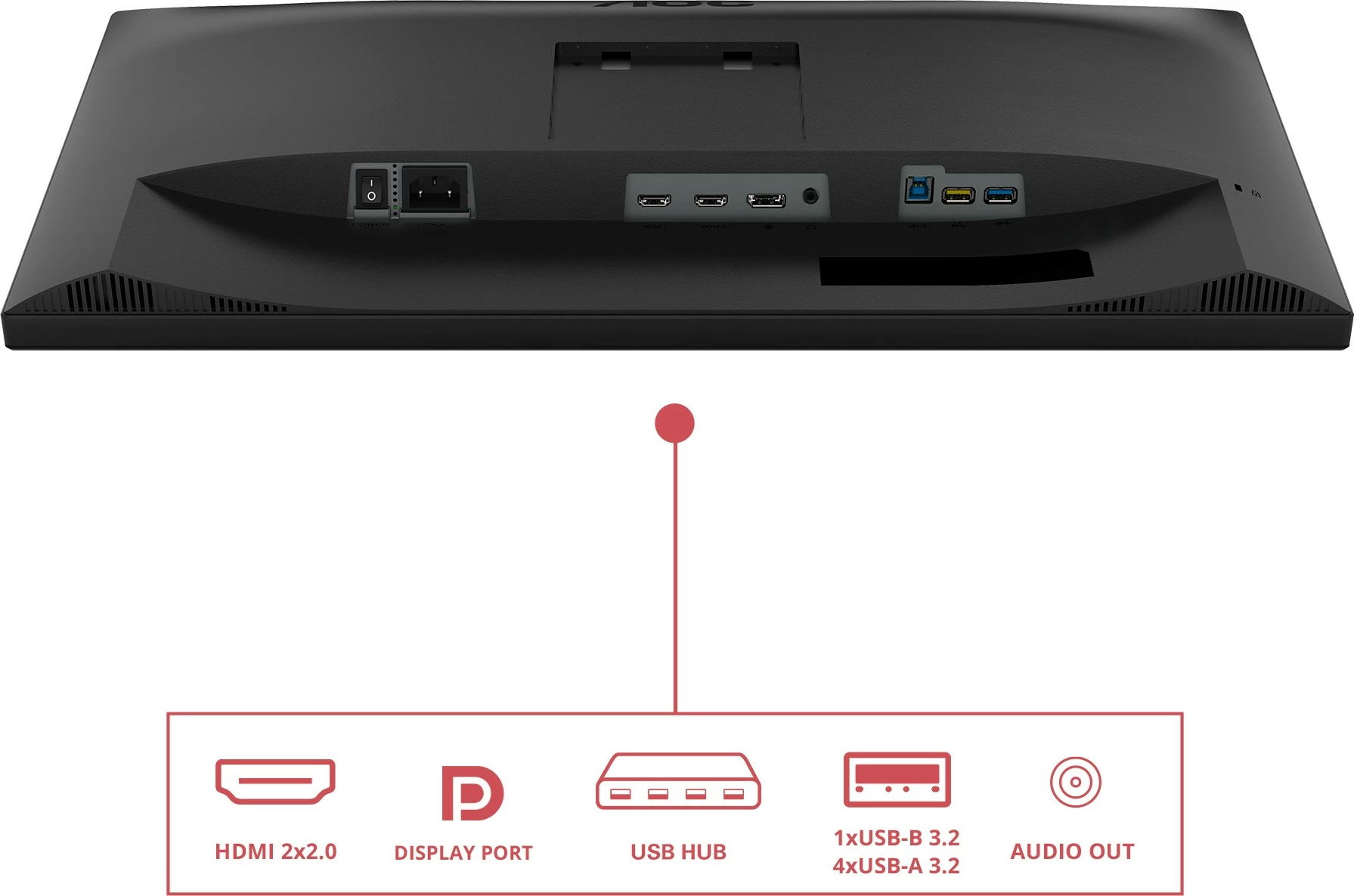 Monitor 27", 4K Ultra HD, LED, črn AOC U27E3UF