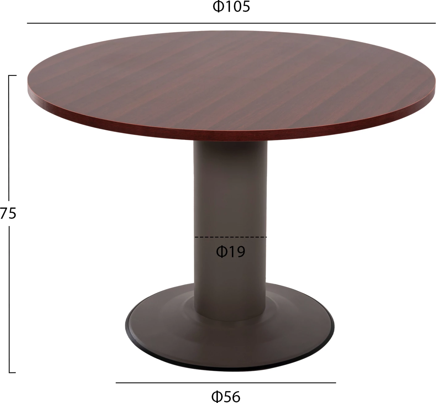 Profesionalna konferenčna pisarna FH2054.12 v barvi wenge D105x75 cm