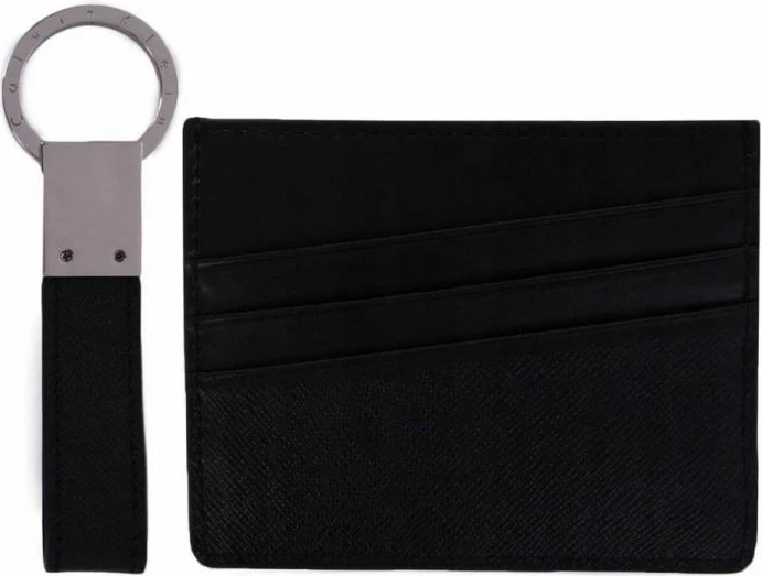 Rokavnik za ključe in nosilec kartic, Calvin Klein, unisex, črn