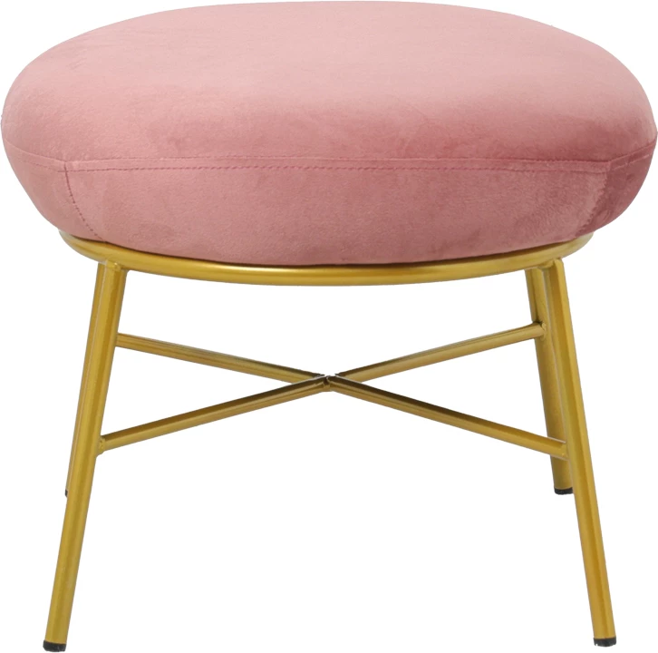 Kadifasta krogla Susanna, molična - z zlatimi kovinskimi nogami 56x47x40cm