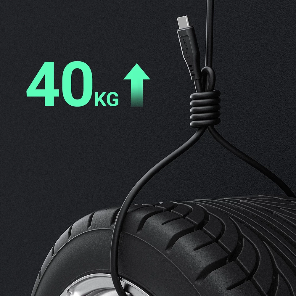 USB kabel Acefast C3-04, 1,2 m, 3 A, bel