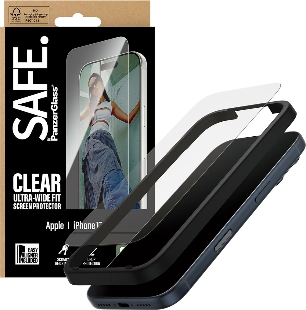 Zaščitno steklo PanzerGlass SAFE za iPhone 17 Pro/UWF