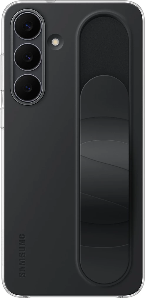 Ovitek s stojalom in držalom za Galaxy S25 FE, Samsung EF-GS731CBE, silikon/TPU, črn