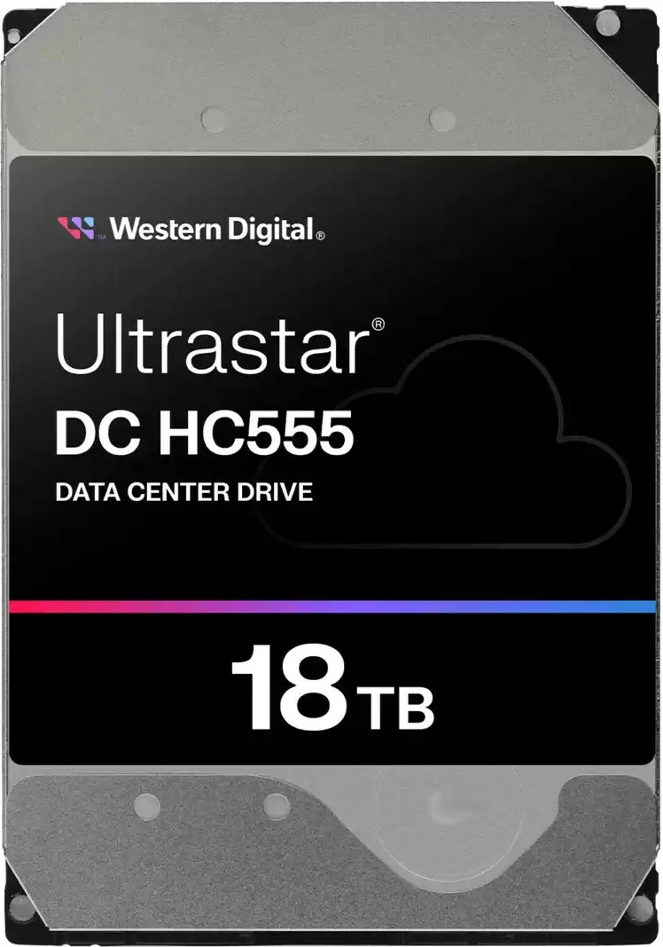 Trdi disk Ultrastar DC HC555 Western Digital, 18 TB, 7200 RPM, 3,5", SATA