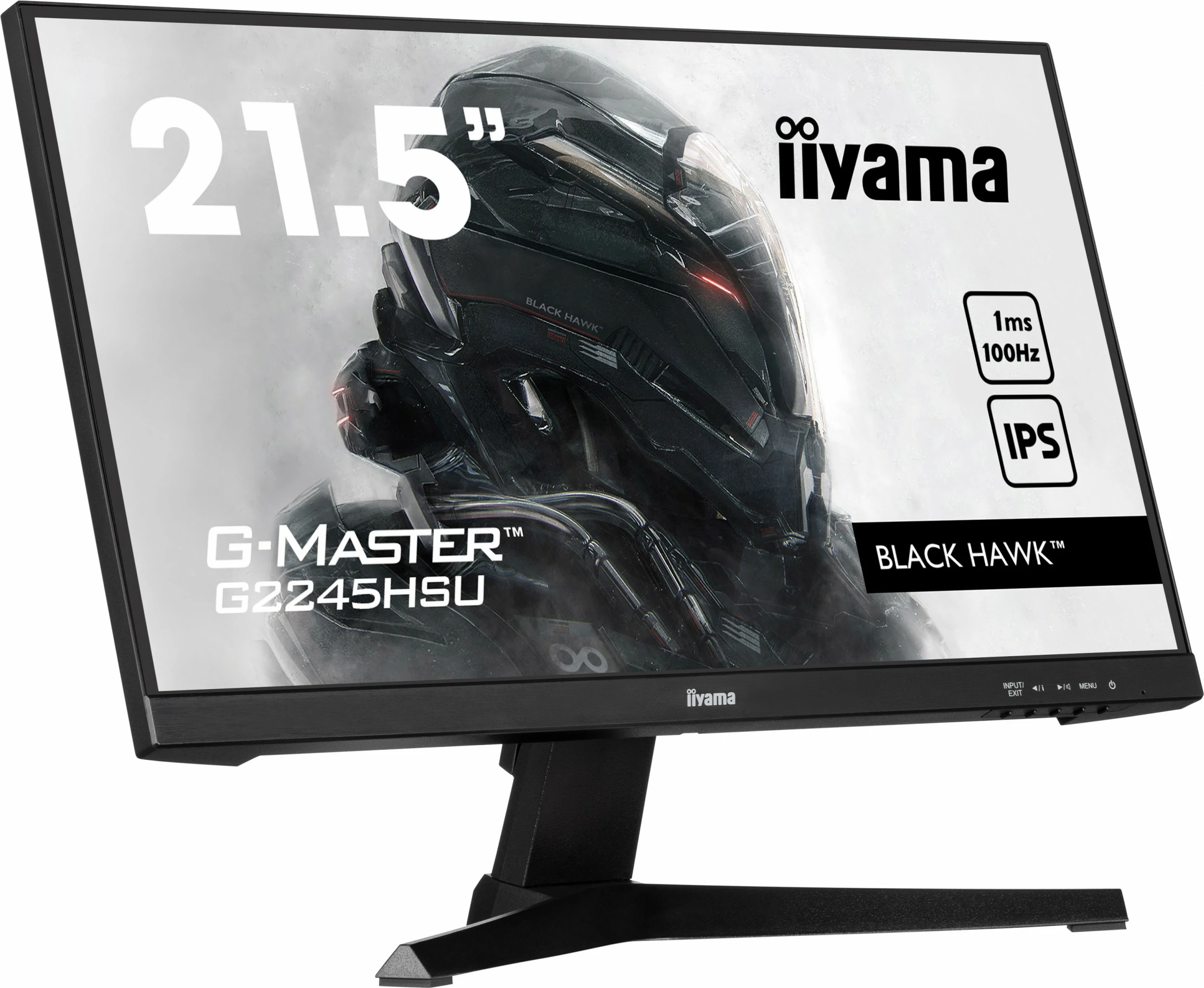 Monitor iiyama G-MASTER G2245HSU-B2, 21,5", Full HD, LED, 1 ms, črn