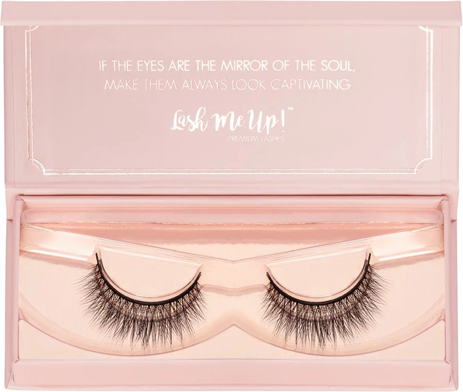 Umetne trepalnice na traku, naravno mat črne Lash Me Up! Born This Way, 1 par