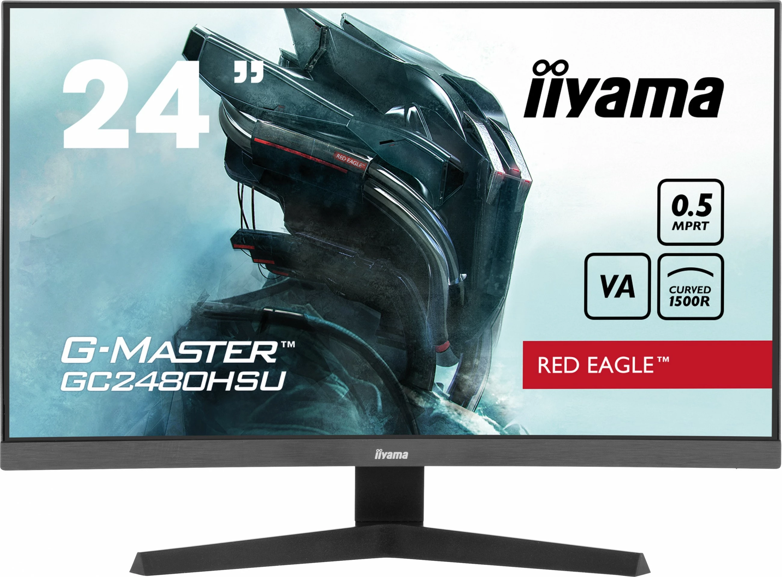 Zakrivljeni 24-inch monitor Full HD, 180Hz, 0,5ms iiyama G-MASTER GC2480HSU-B1, črn