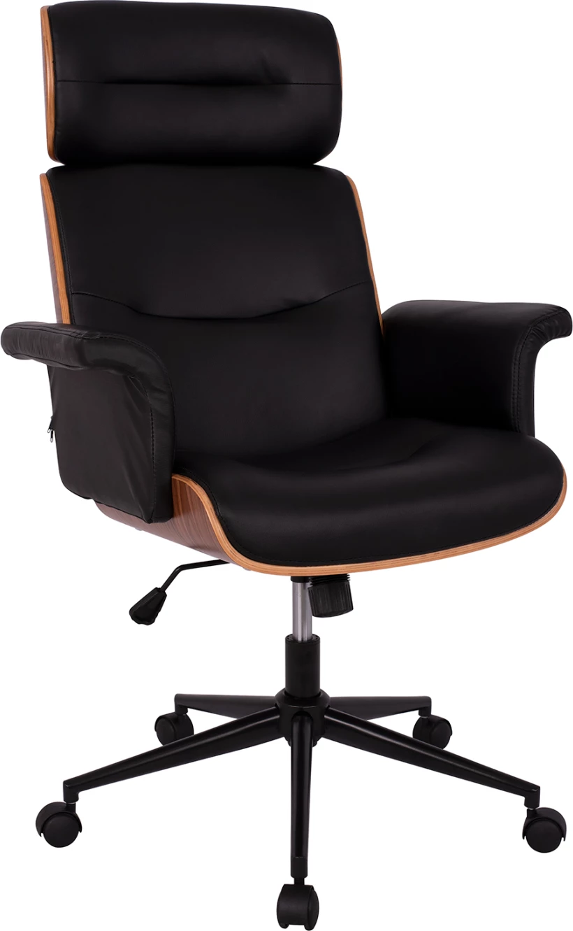 Direktorski pisarniški stol Superior Pro FH1108.01 oreh-črna barva 74x74x116 cm