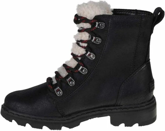 Čizme Sorel Lennox Lace Cozy WP, črne, ženske