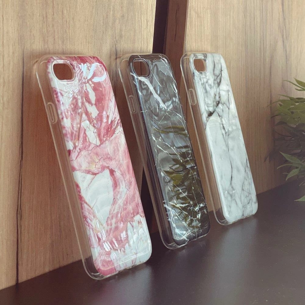 Ovitek za telefon Wozinsky Marble za Samsung Galaxy M51, TPU, črn