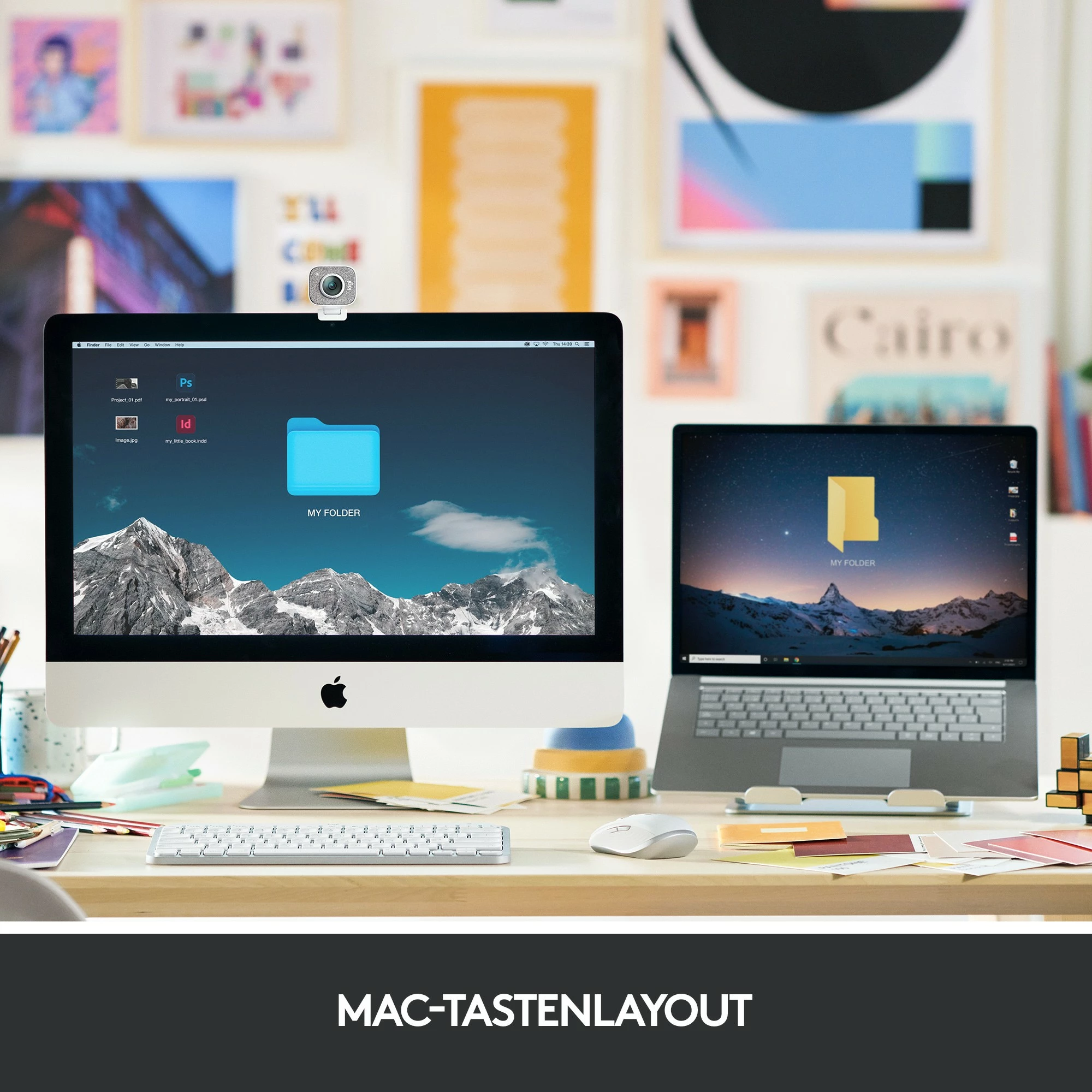 Kompaktna tipkovnica MX Keys Mini za Mac, Logitech, Mini, brezžična, Bluetooth, QWERTZ, LED, siva