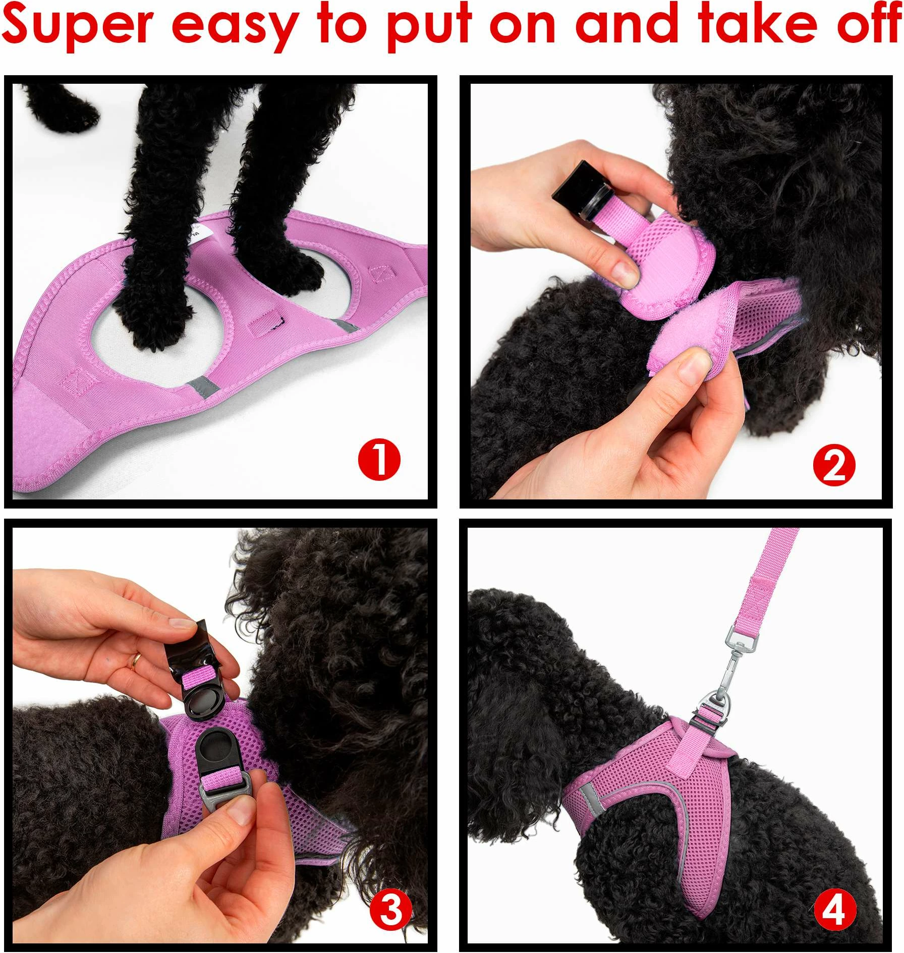 Oprsnik za psa, lilasto, Air-Mesh - Paws & Whiskers