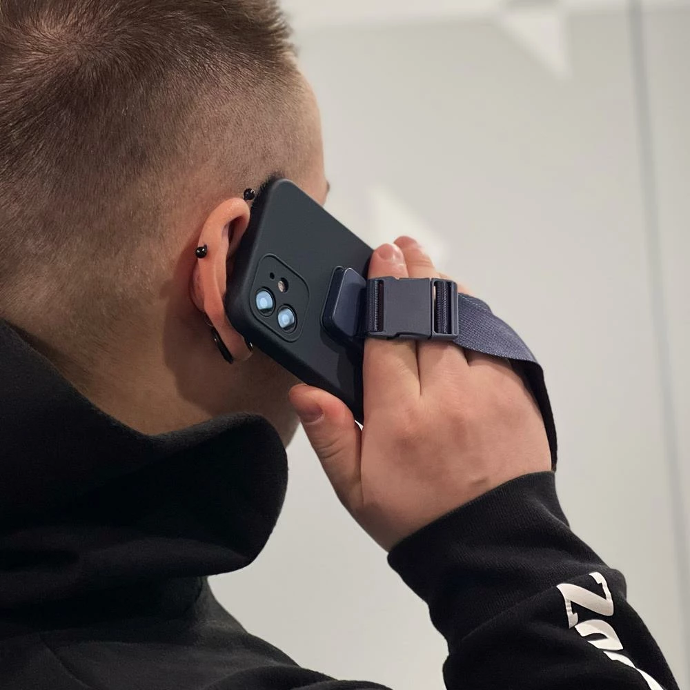 Silikonski ovitek s paščkom Hurtel za Samsung Galaxy A33 5G, rdeč