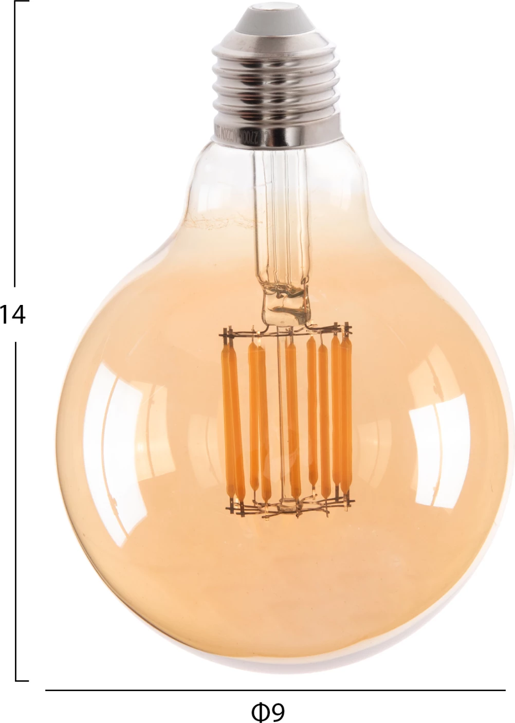 Žarnica GLOBO LED FILAMENT 12W E27 3000K zlata