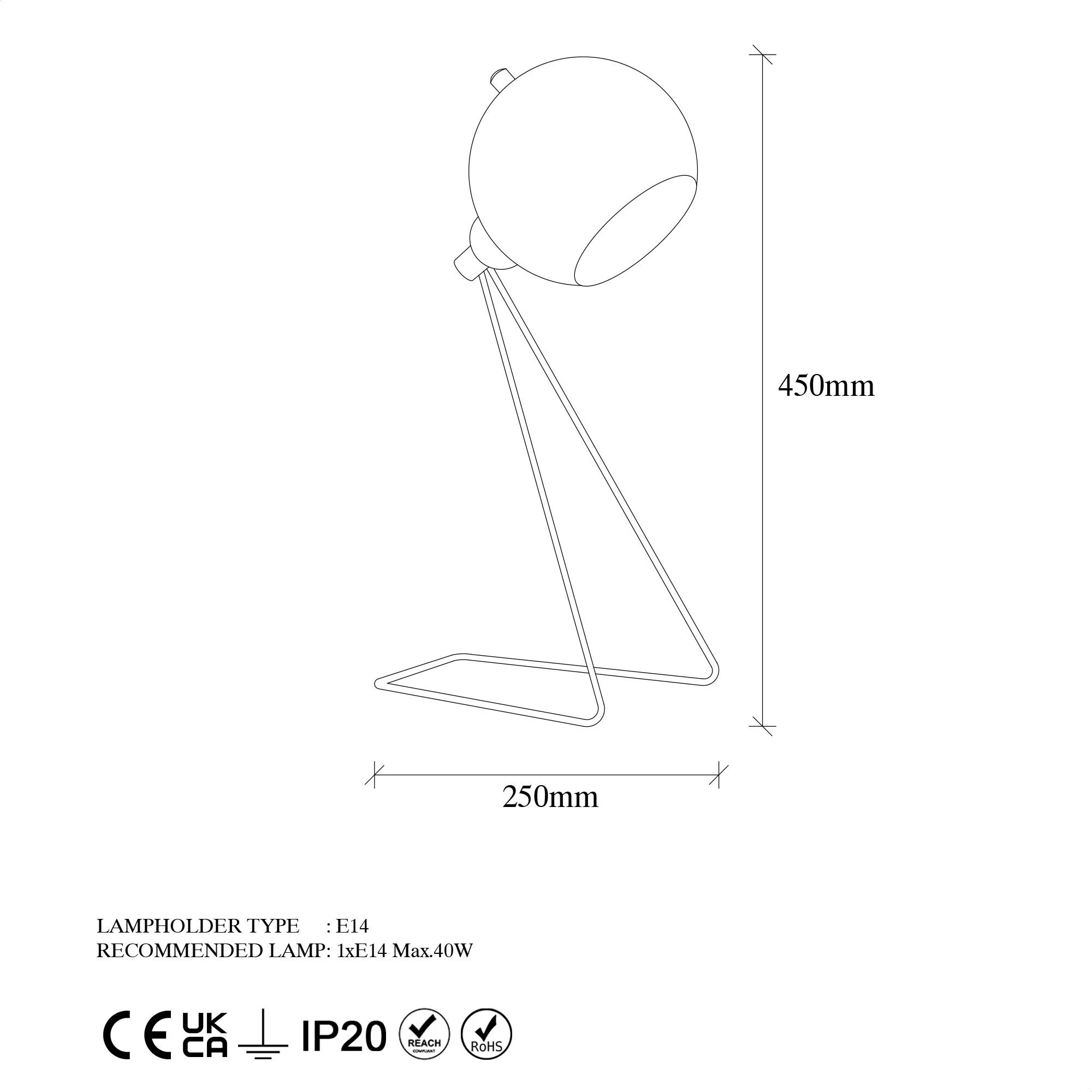 Namizna svetilka vintage, Opviq 11495-US
