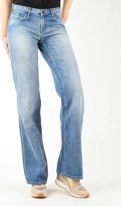 Ravne jeans hlače za ženske Lee, modre