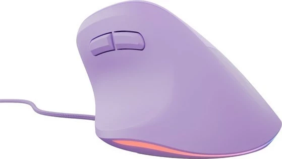 Vertikalni miška Natec Crake 2 Pro, 12800 DPI, 6 tipk, vijolična