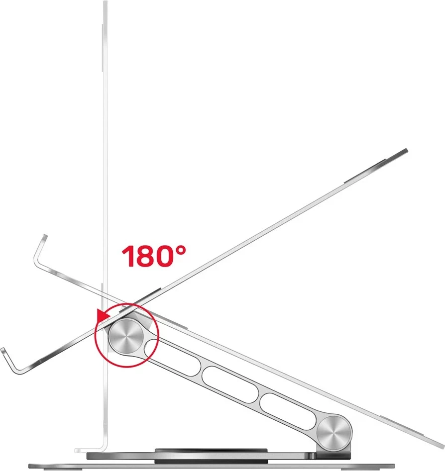 Nosilec za prenosnik, 10-16", aluminij, Unitek OT180SL01