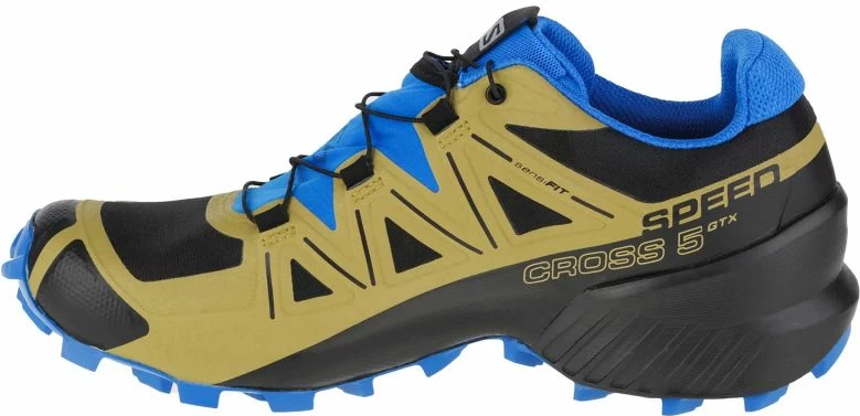 Tekmovalne tekaške atlete za teren Salomon Speedcross 5 GTX M, modro-zelene