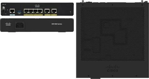 Router Cisco C921-4PLTEGB, Gigabit Ethernet, 4 LAN vtiči, LTE, črn
