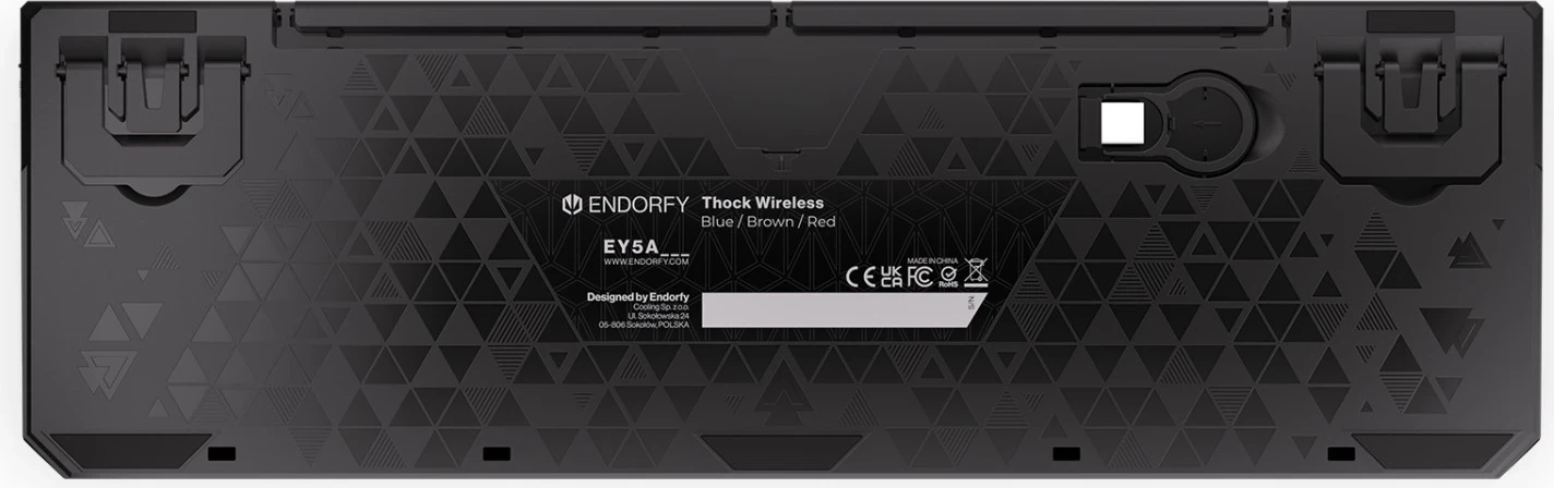 Gaming tipkovnica Endorfy Thock, Wi‑Fi, črna