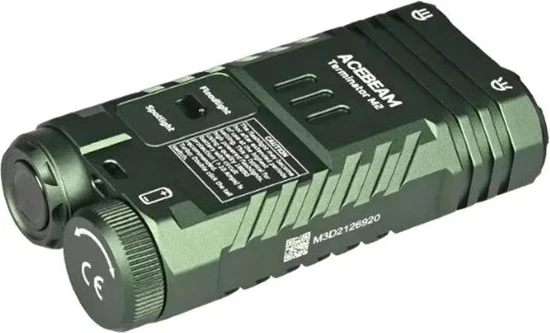 Ročna svetilka AceBeam M1, 6500K, zelena