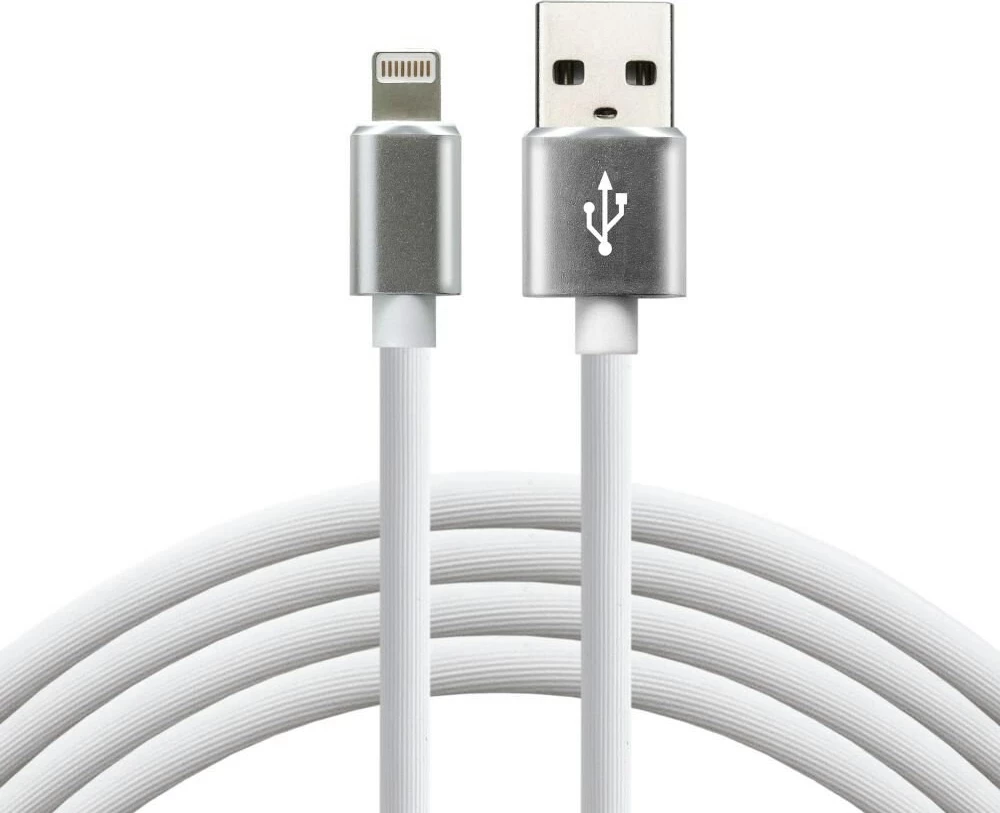 USB Lightning kabl, everActive CBS-1IW, 1 m, bel