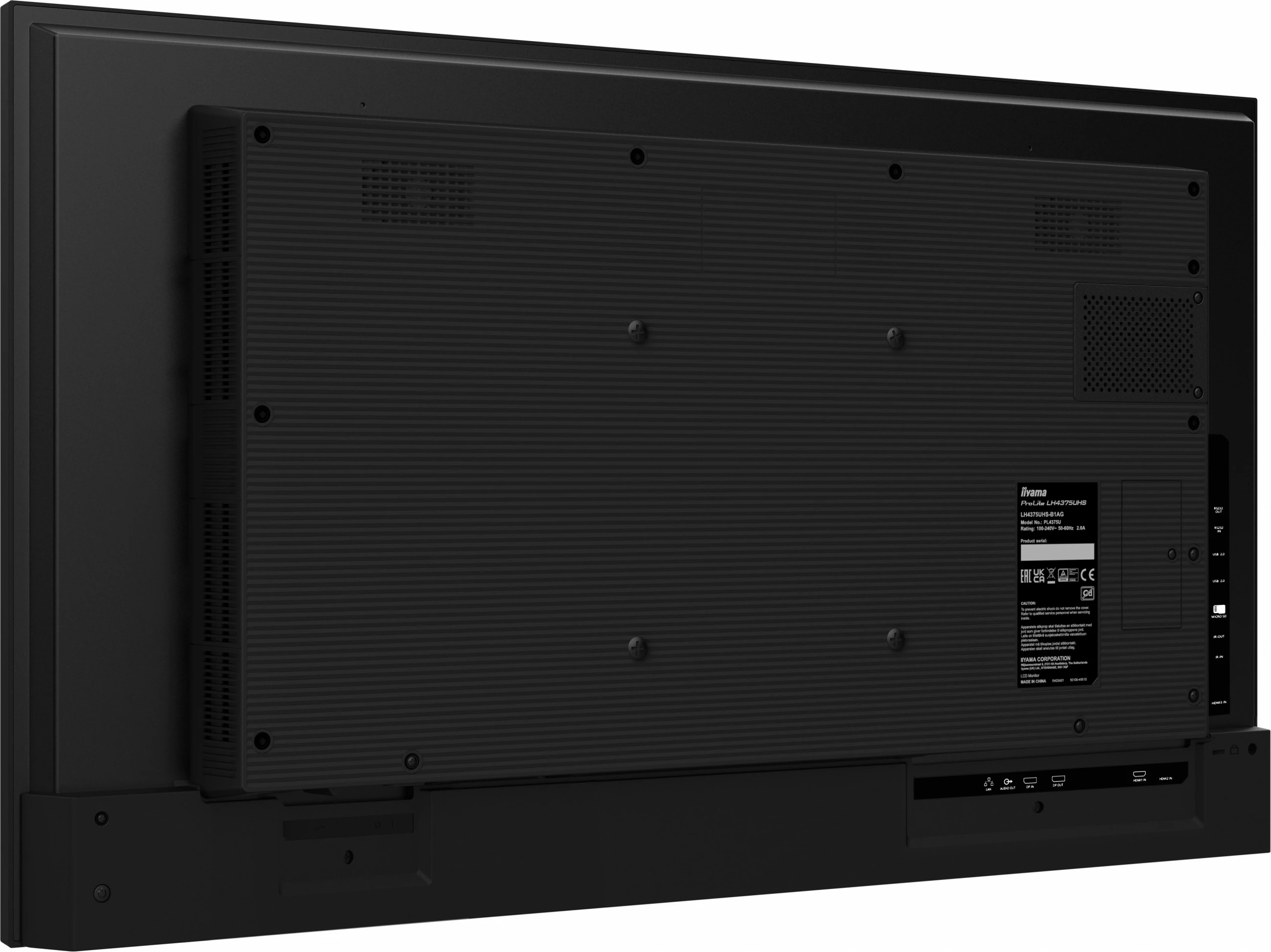 Digitalni zaslon iiyama LH5075UHS-B1AG, 49,5", 4K UHD, Wi‑Fi
