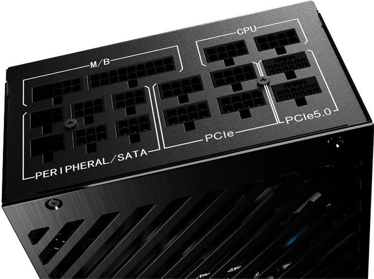 Močnik 850W, 80 PLUS Platinum, popolnoma modularen, ATX 3.0, črn — LC-Power LC850P V3.0
