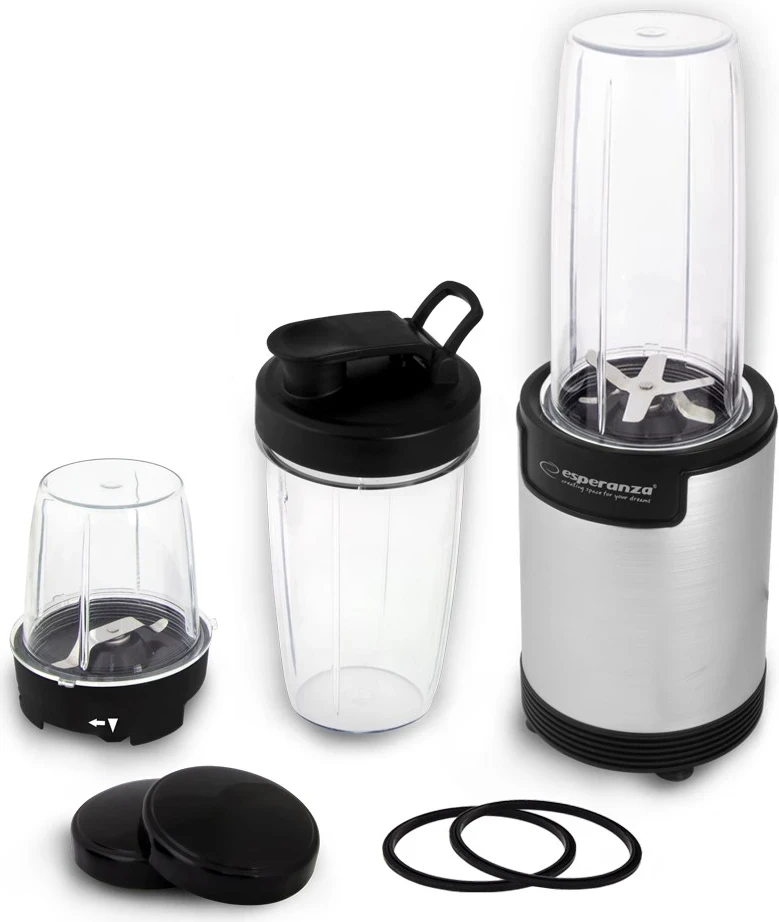 Blender za smoothie 9 v 1, 900 W, siva Esperanza Nutri Bomb EKM030
