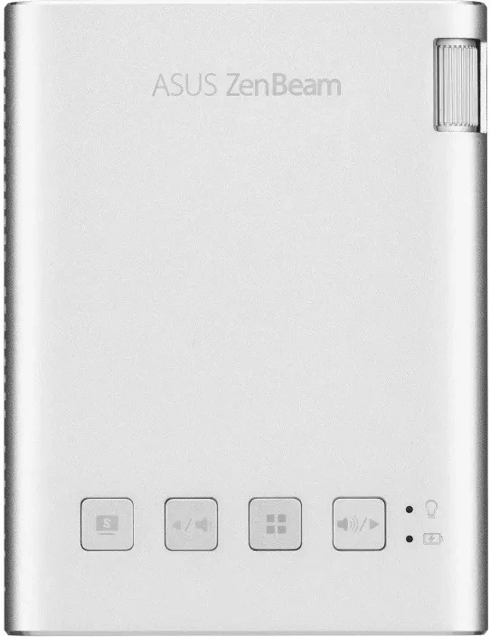 Prenosni projektor Asus ZenBeam E1R, 854x480, 200 lumenov, WiFi, powerbank, srebrn