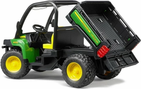 Igrača tovorno vozilo BRUDER John Deere Gator 855D, 1:16, črno/zelena/rumena