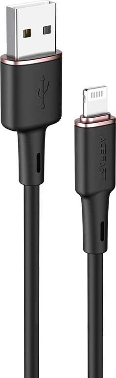 Kabel USB v Lightning Acefast C2-02, 1,2 m, 2,4 A, črn