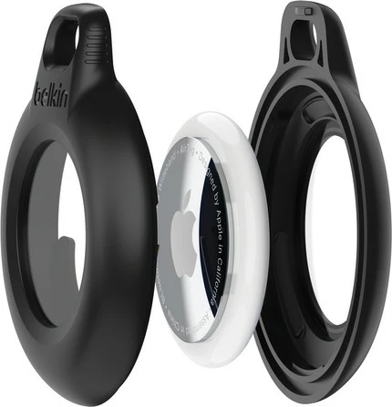 Ovitek za AirTag Belkin MSC015BTBK, reciklirana plastika, odporen na udarce in praske, moder