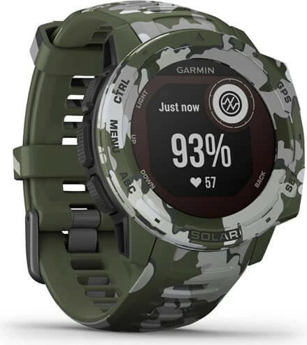 Pametna ura z sončnim polnjenjem Garmin Instinct SOLAR Camo Edition Lichen Camo