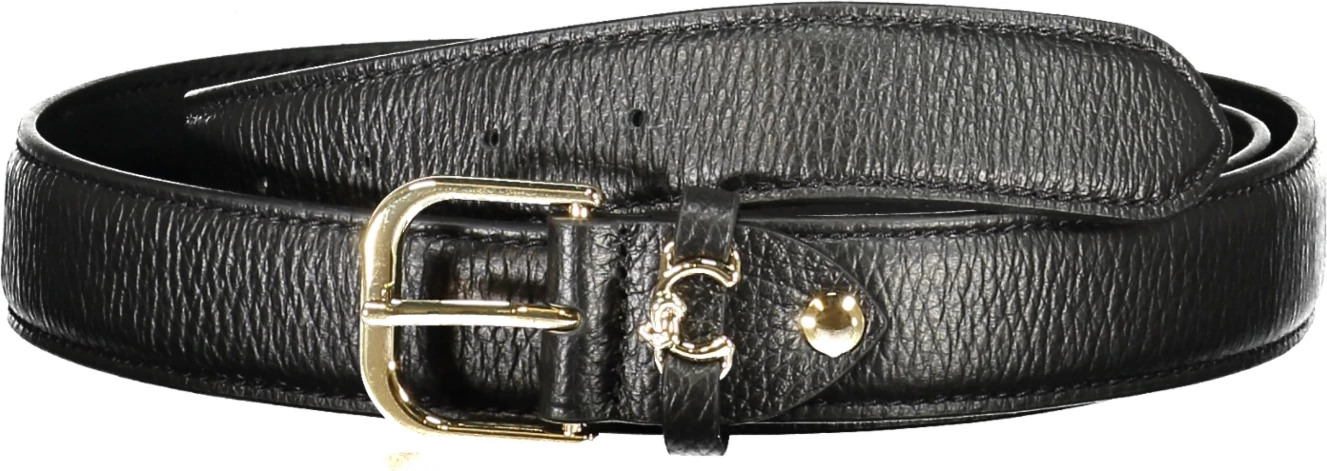 Rokavni pas iz usnja COCCINELLE, ženski, črn