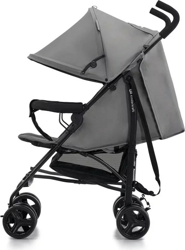Otroški voziček Kinderkraft TIK, 1 sedež, jeklo, sivi
