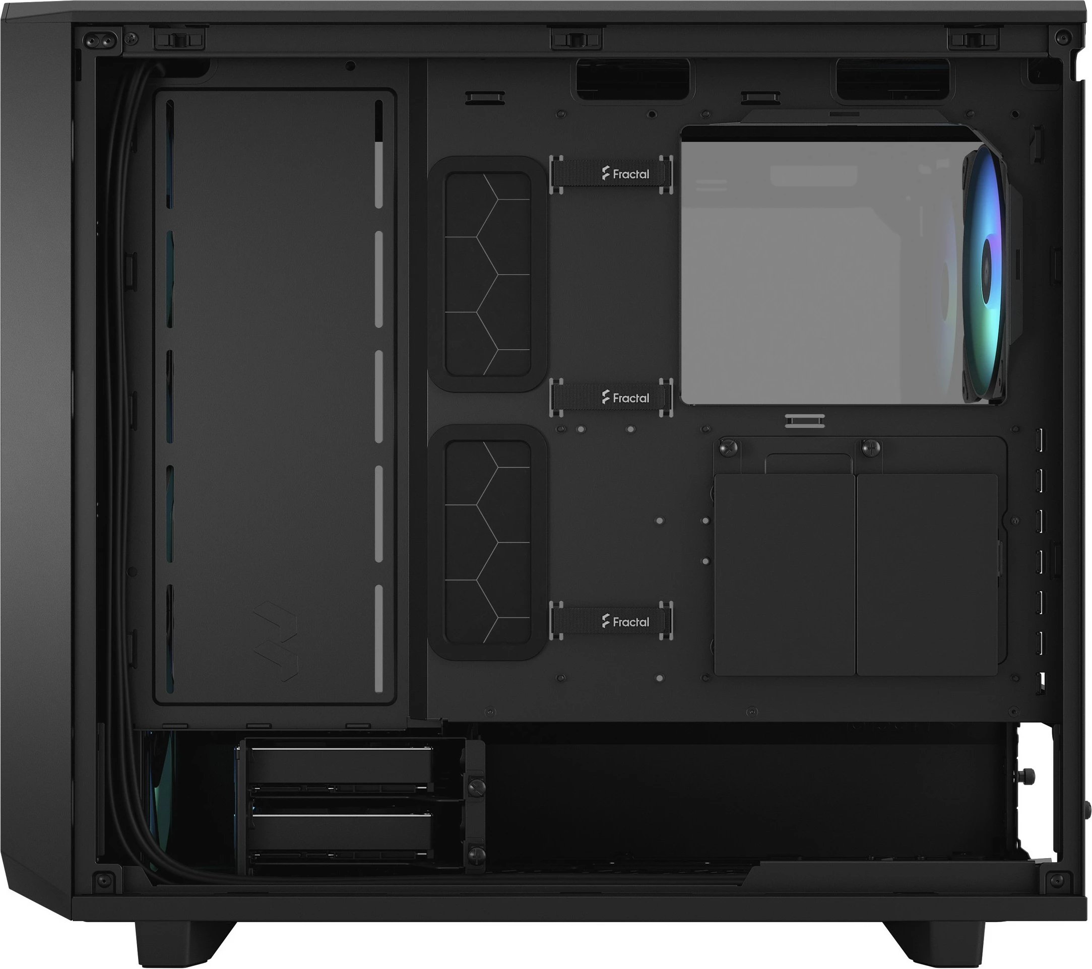 Kompaktna ohišje Meshify 2 Lite, Fractal Design, EATX/ATX/micro ATX/Mini-ITX, črno