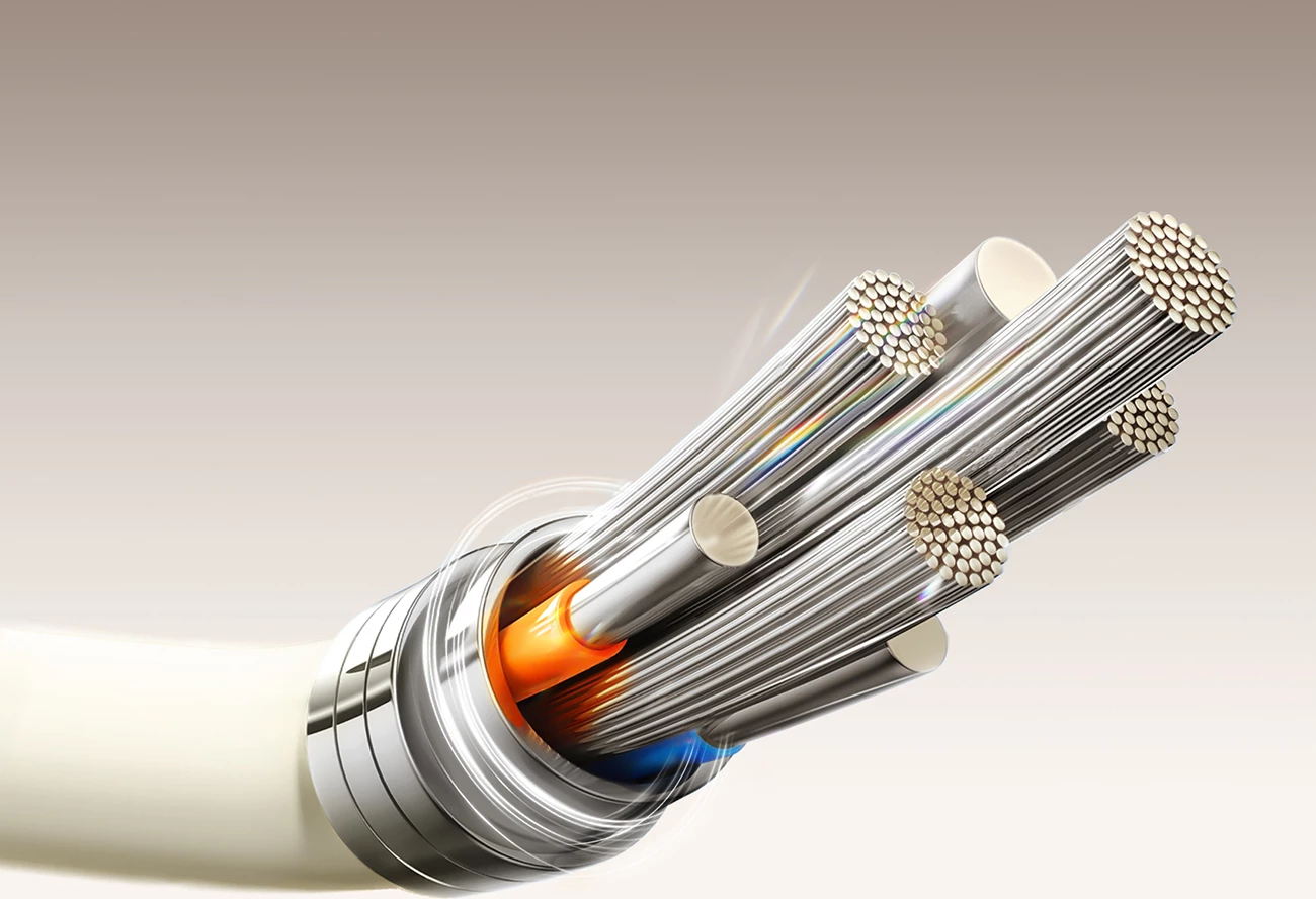 USB-C kabel Joyroom S-A53, 2 m, 60 W, fluorescentni konec, bež