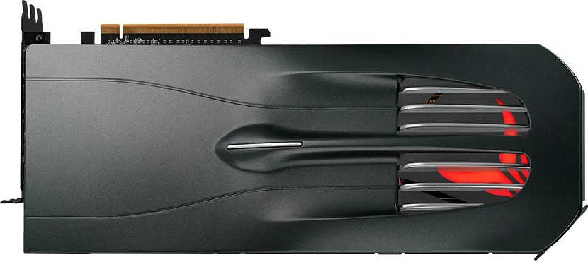 Zadnja plošča za PowerColor RX 7900 Red Devil, plastika, črna