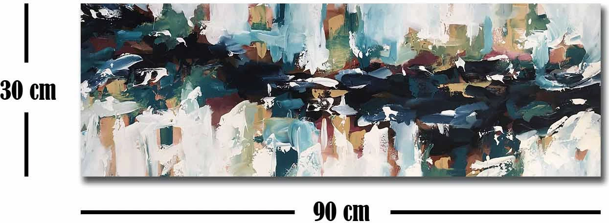 Dekorativna platnena slika, večbarvna, Wallity 3090ABSC-016, 30x90 cm