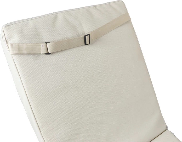 Blazina za ležalnik Vertian, tekstilna, bež, 194x58x7 cm