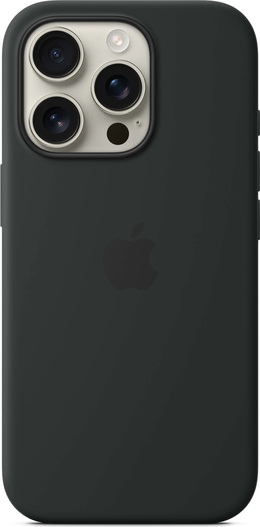 Silikonska zaščita z MagSafe za Apple iPhone 16 Pro, črna