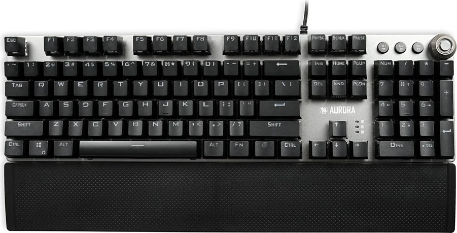 Mehanska/LED osvetljena tastatura iBox Aurora K-4 USB, črna