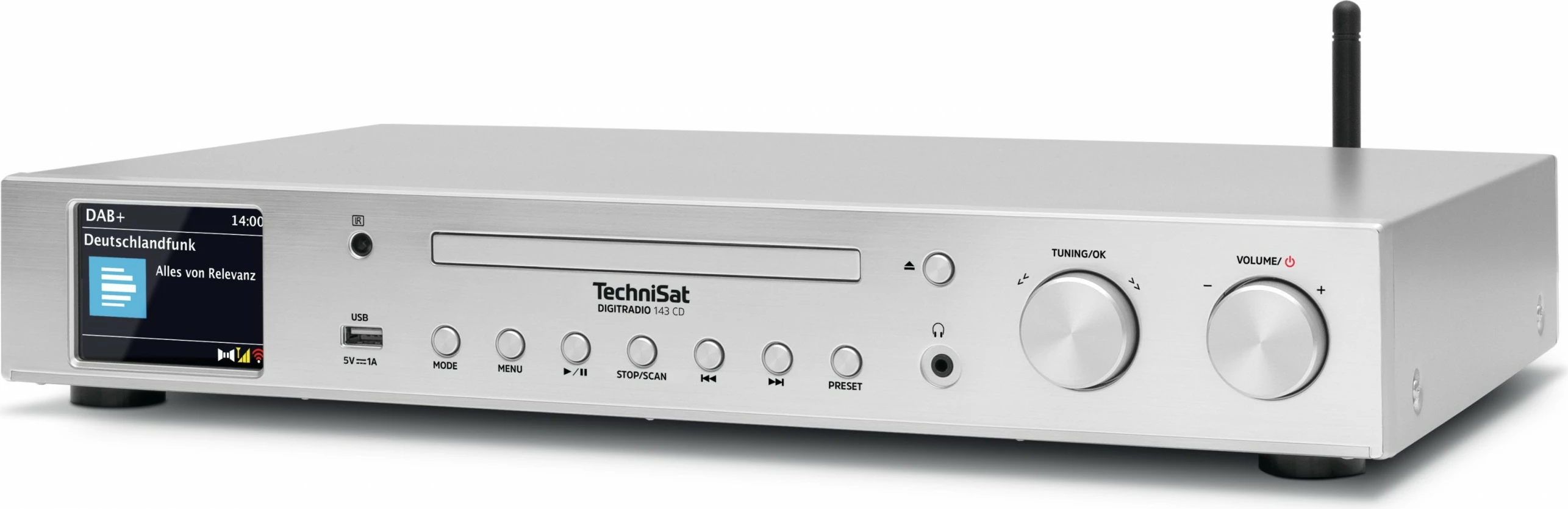 Sistem zvočnikov Digitradio 143 CD V3, TechniSat, srebrn