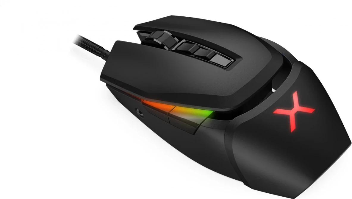 Gaming miška CROSS BOT RGB, Krux, črna