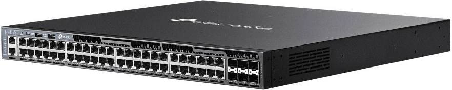 L3 upravljan PoE+ stikalo, 48-portno Gigabit, 6x 10G SFP+, TP-Link Omada, Rack 1U