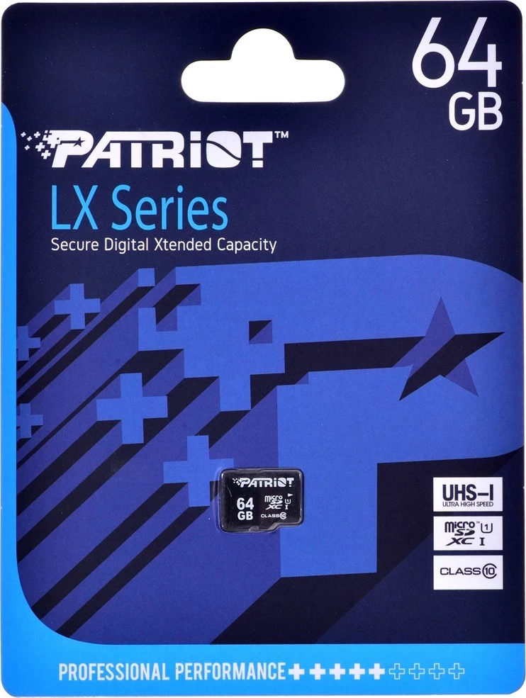 MicroSDXC kartica Patriot Memory, UHS-I Class 10, 64 GB
