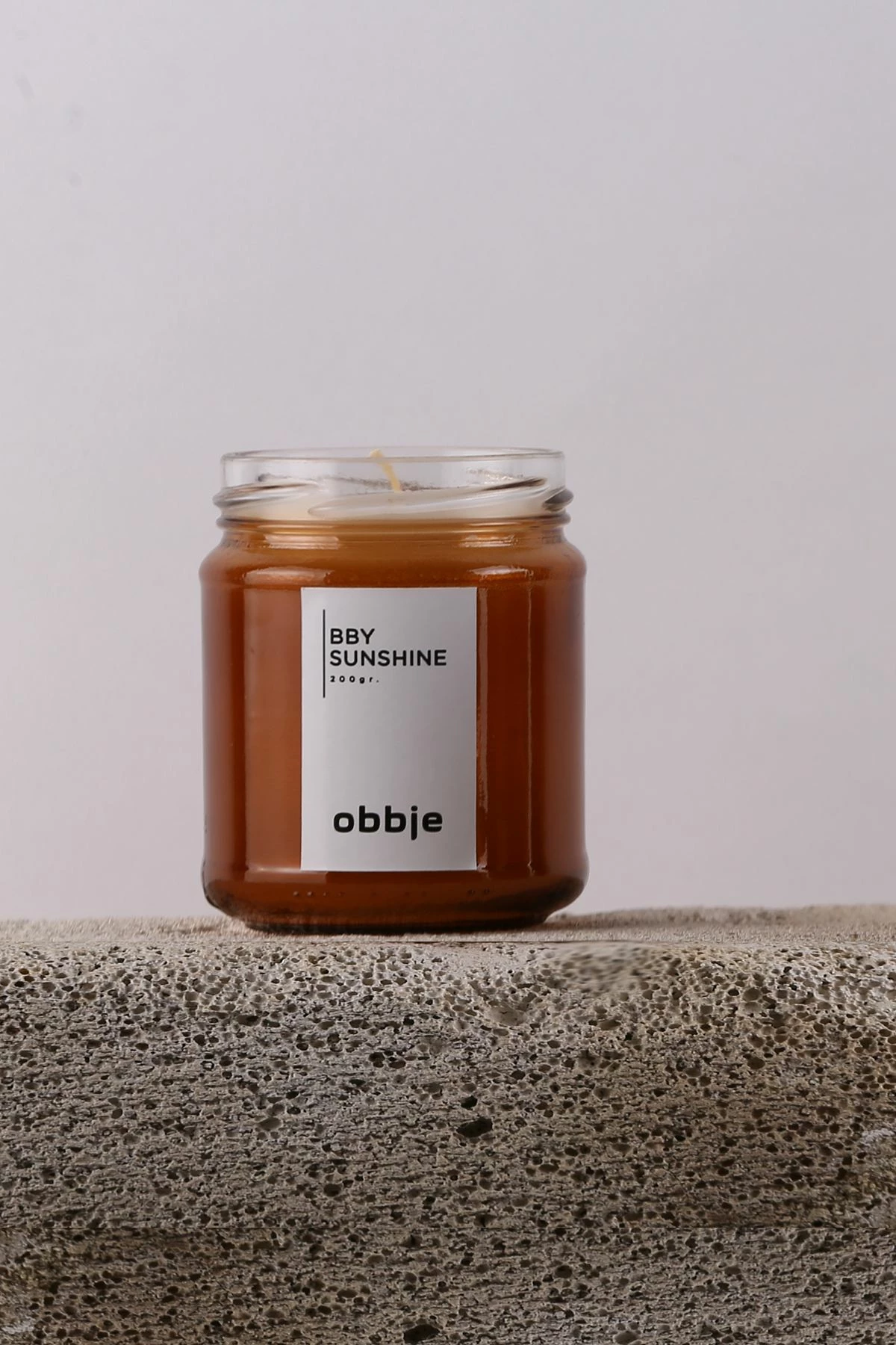 Aromatična sveča, jantarna barva, Evila Originals, Bby Sunshine