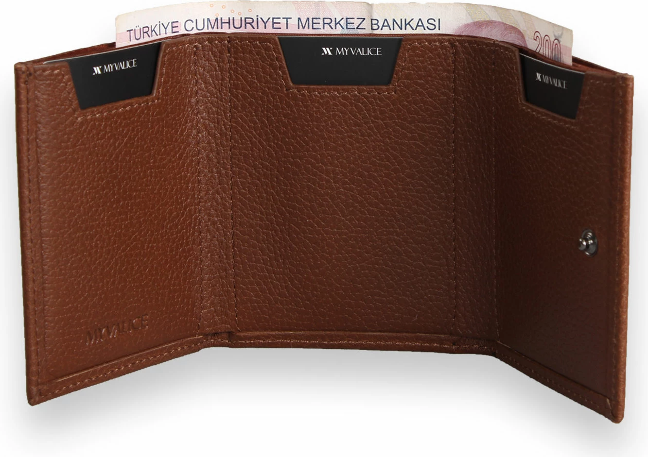 Denarnica iz pravega usnja, tan Zoozie Bags, 4496